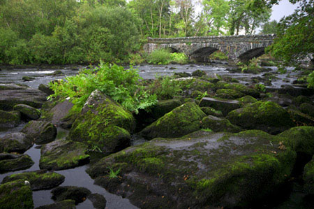 A stone bridge over the River Caragh, County Kerry, Ireland